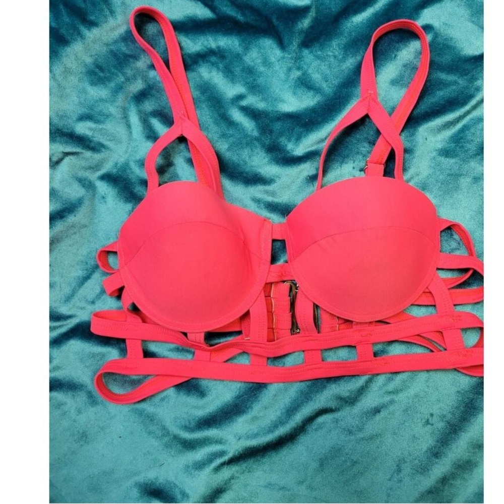 Strappy Pink Bikini Top